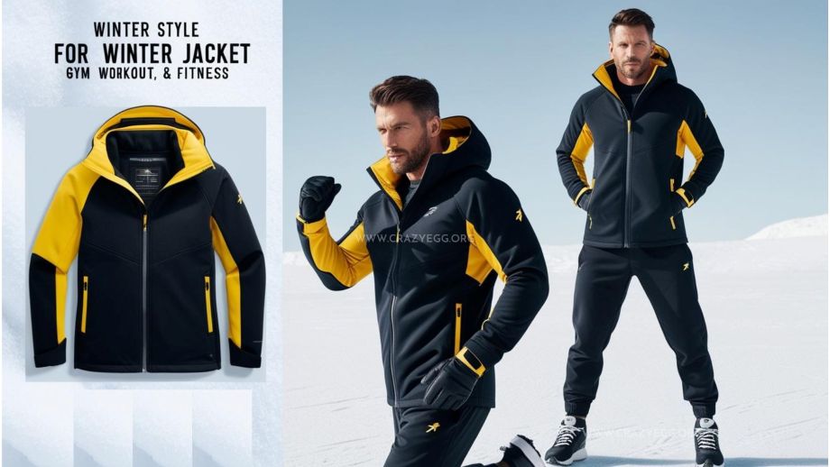 The Spark Shop Men Winter Jacket Sportswear Gym Fitness